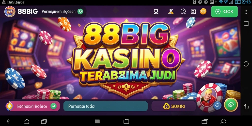 Screenshot utama 88BIG menampilkan gameplay Kasino yang menarik dan interaktif.