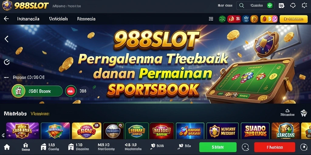 Tampilan menarik dari gameplay di aplikasi 988SLOT.