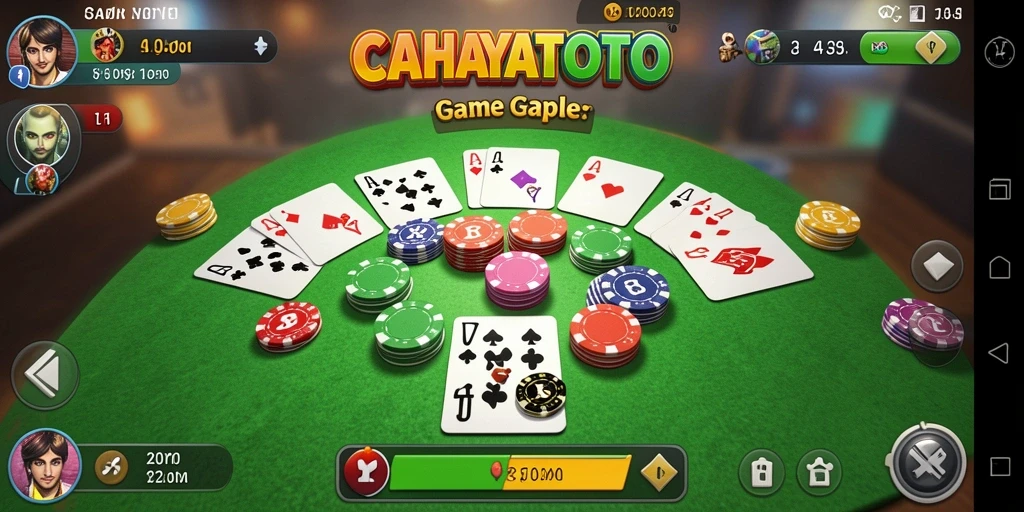 Tampilan gameplay CAHAYATOTO yang penuh warna dan interaktif.