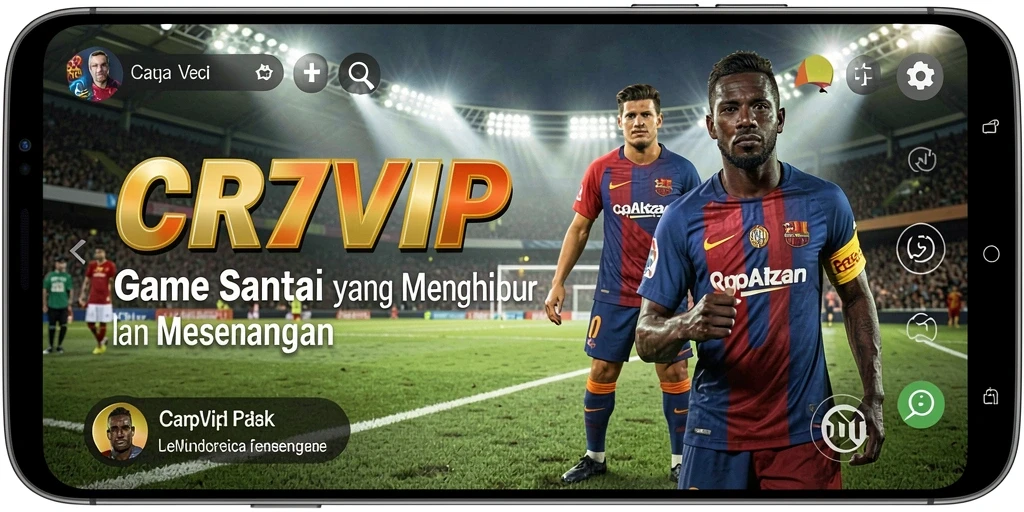 Tangkapan layar utama CR7VIP menampilkan gameplay yang menyenangkan dan mengasyikkan.