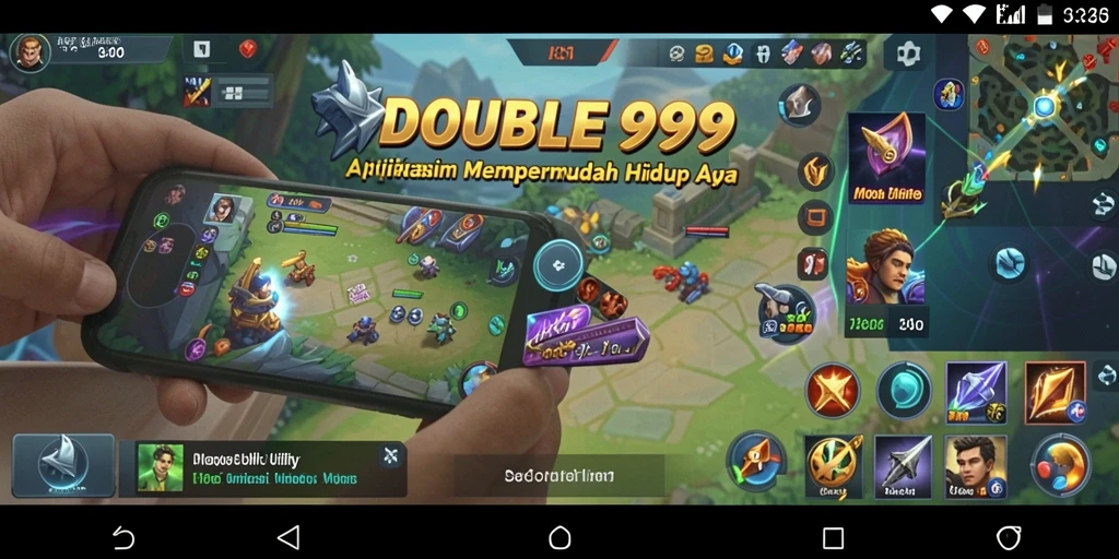 Tampilan utama DOUBLE999 menampilkan alat bantu Utility yang efisien.