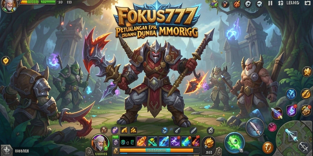 Tangkapan layar yang menampilkan pertarungan epik di FOKUS777.