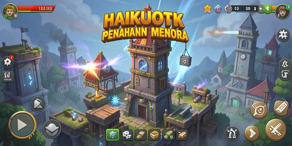 Tangkapan layar HAIKUOTK menunjukkan menara yang siap menghadapi serangan musuh.