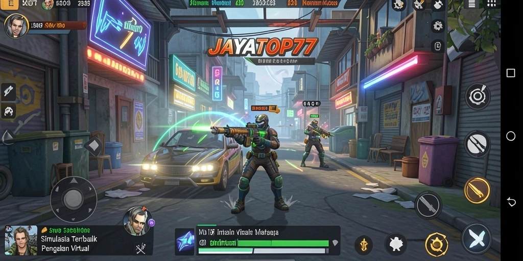 Tampilan gameplay nyata dalam JAYATOP77 yang mendebarkan.