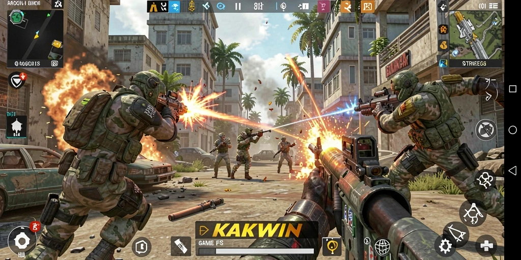 Gameplay KAKWIN yang mendebarkan dengan grafis yang menawan.