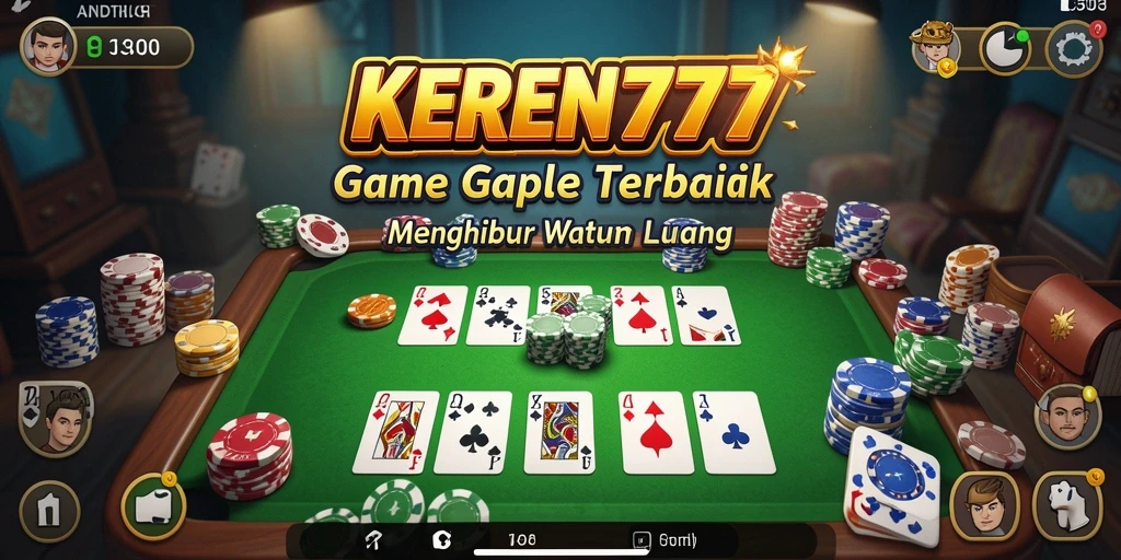 Screenshot gameplay KEREN777 menampilkan suasana seru bermain Gaple.