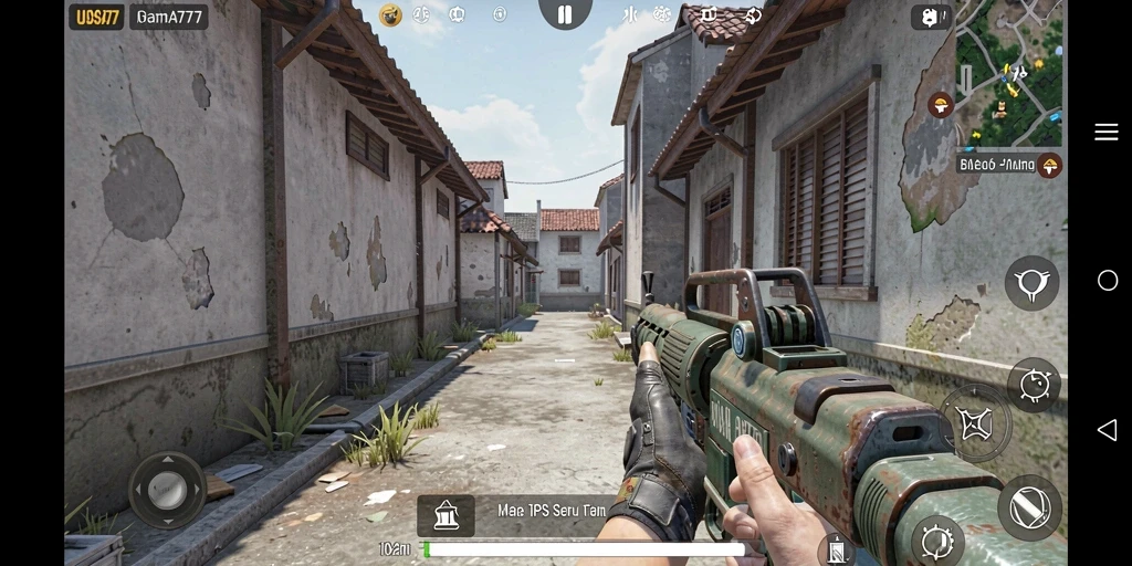 Tampilan grafis menakjubkan dalam gameplay LUSA777.