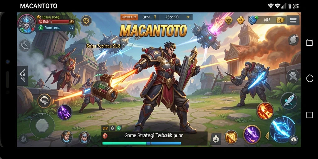 Screenshot gameplay MACANTOTO dengan aksi strategis yang menarik.