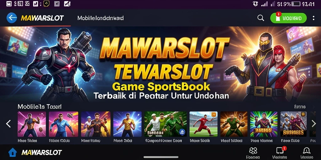 Tampilan gameplay MAWARSLOT yang seru dan interaktif dalam taruhan olahraga.