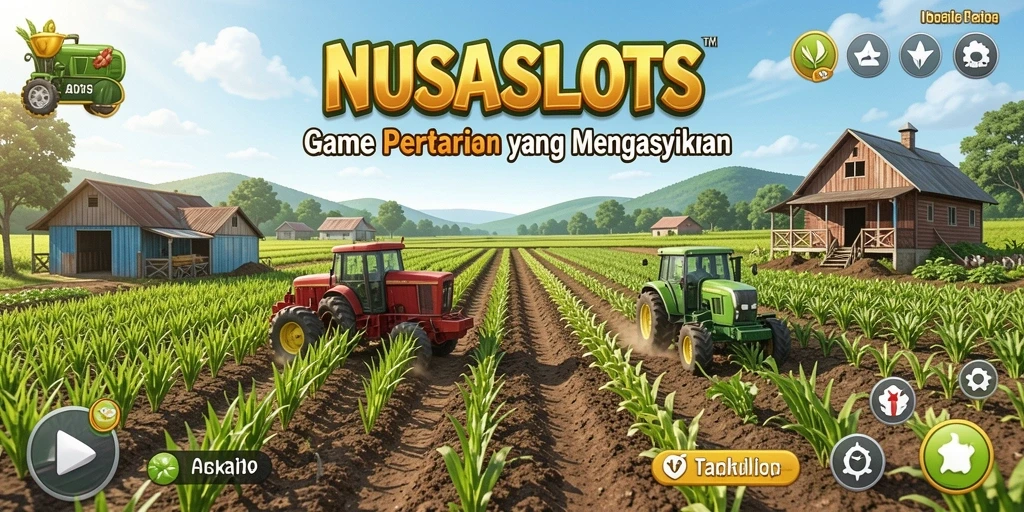 Tampilan gameplay menarik dari NUSASLOTS dengan beragam tanaman.