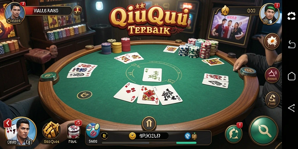 Tampilan gameplay QiuQiu yang seru dan adiktif.