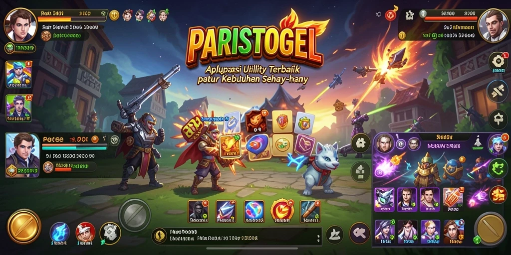 Tampilan antarmuka pengguna PARISTOGEL yang intuitif dan menarik.
