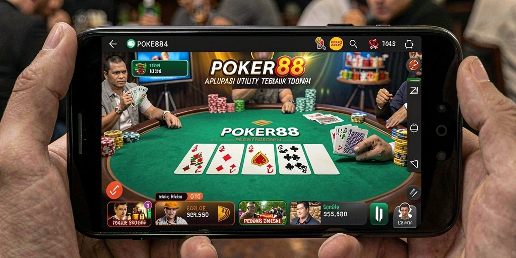 Screenshot utama POKER88 menampilkan fitur Utility yang bermanfaat.