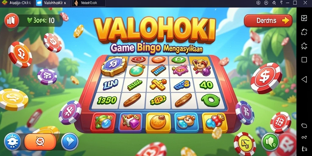 Tampilan menarik gameplay Bingo di VALOHOKI.